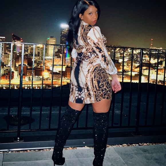 Layla Chain link print dress - Picture 8 of 14